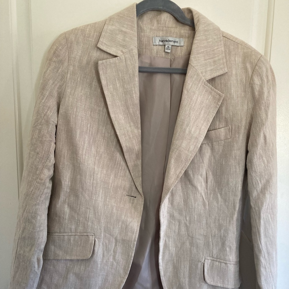 Crème Linen Blazer
